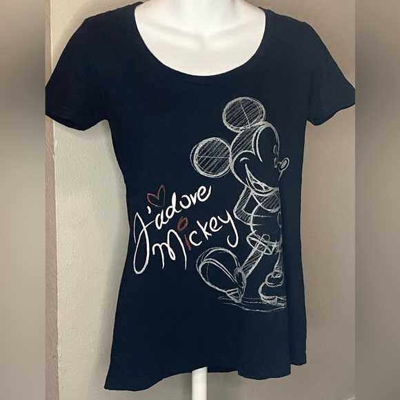 Disney Store J'Adore Mickey Mouse T-Shirt Women's - Picture 1 of 3